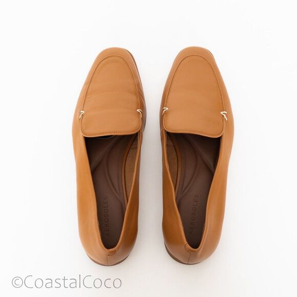 Aerosoles Women's Neo Loafer Flat Brown Leather 10, Office Timeless Quiet Luxury - Picture 4 of 9